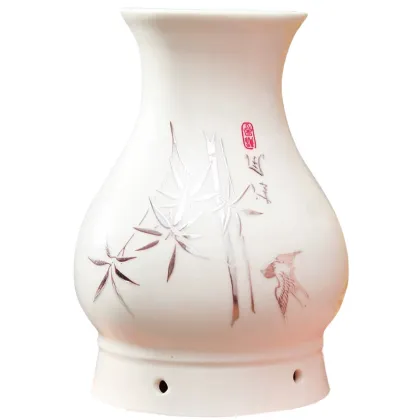 Ceramic blue and white porcelain moxibustion pot