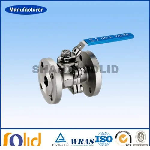 2pcs flange connection stainless steel ball valve