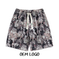 Women Shorts Slim Printed Elastic Waist cover up pants