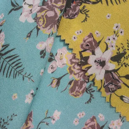 Printed 100% Rayon Crepe Viscose Rayon Fabric