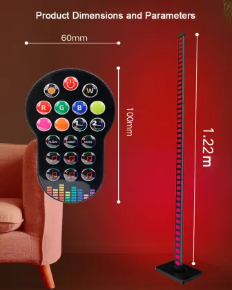RGB Color Music Rhythm Dimmable LED Floor Lamp