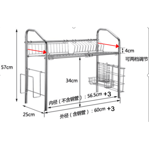 Over The Sink Dish Drainer Rack over the sink dish drying drainer Factory