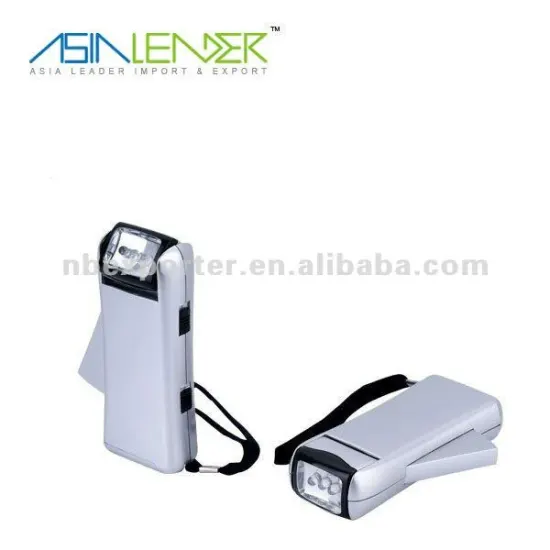 3LED rotay head Hand press flashlight