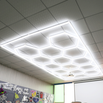 Światła LED Heksagon do sufitu garażowego - Lampa detaliczna LED Honey LED