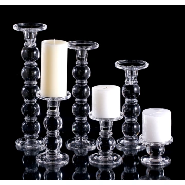 glass pillar candle holders