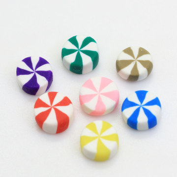10MM Simulation Mini Two Color No Hole Candy Polymer Clay Beads For Children Re-ment Polymer Clay Handmade Accessories Diy