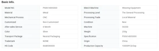 Tension Sensor for G6300 Wearing Textile MachinePS0614005000