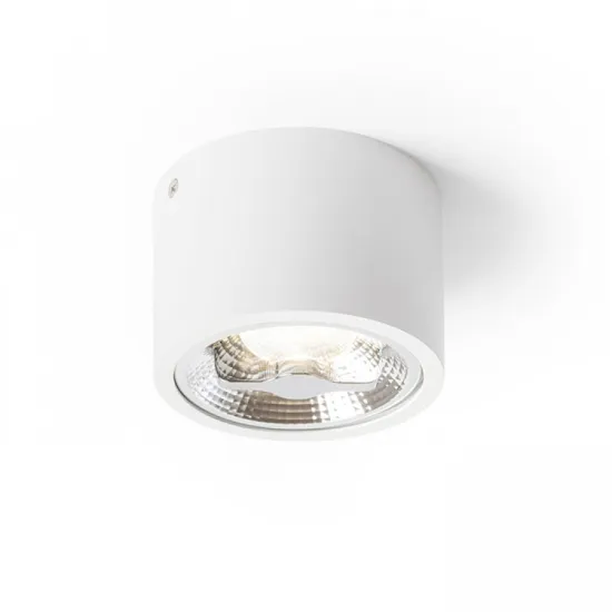 Dimmable 12W/15W AR111 Round Surface Mounted Commercial Downlight LED Ceiling Light QR111
