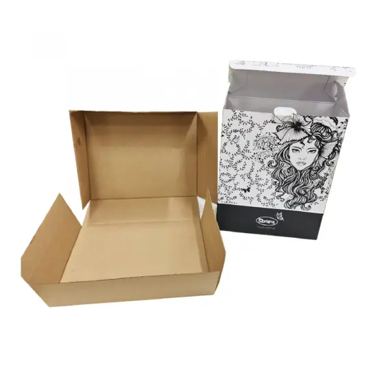 Corrugated Cardboard Paper Flat Folding Gift Paper Box