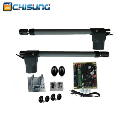 Electric Gate Opener: 500KG*2 Swing Gate Motor with 2 Remote Controls