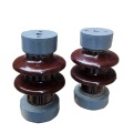 High voltage ceramic bus support post insulator