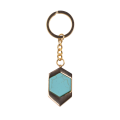 Turquoise Six Prism Pendant Plated Gold Jewelry