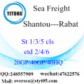 Shantou Port Sea Freight Frakt till Rabat