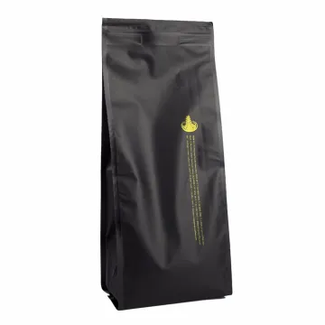 Custom Reusable Quad Seal Coffee Bean Packaging Bags