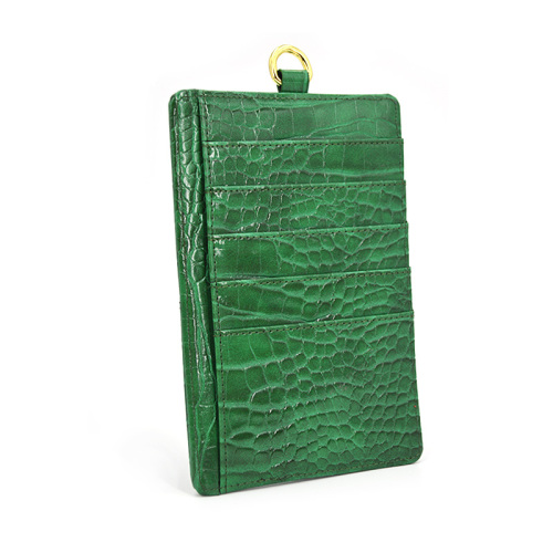 China Phone Purse Pouch Embossed Crocodile Leather Card Holder Supplier