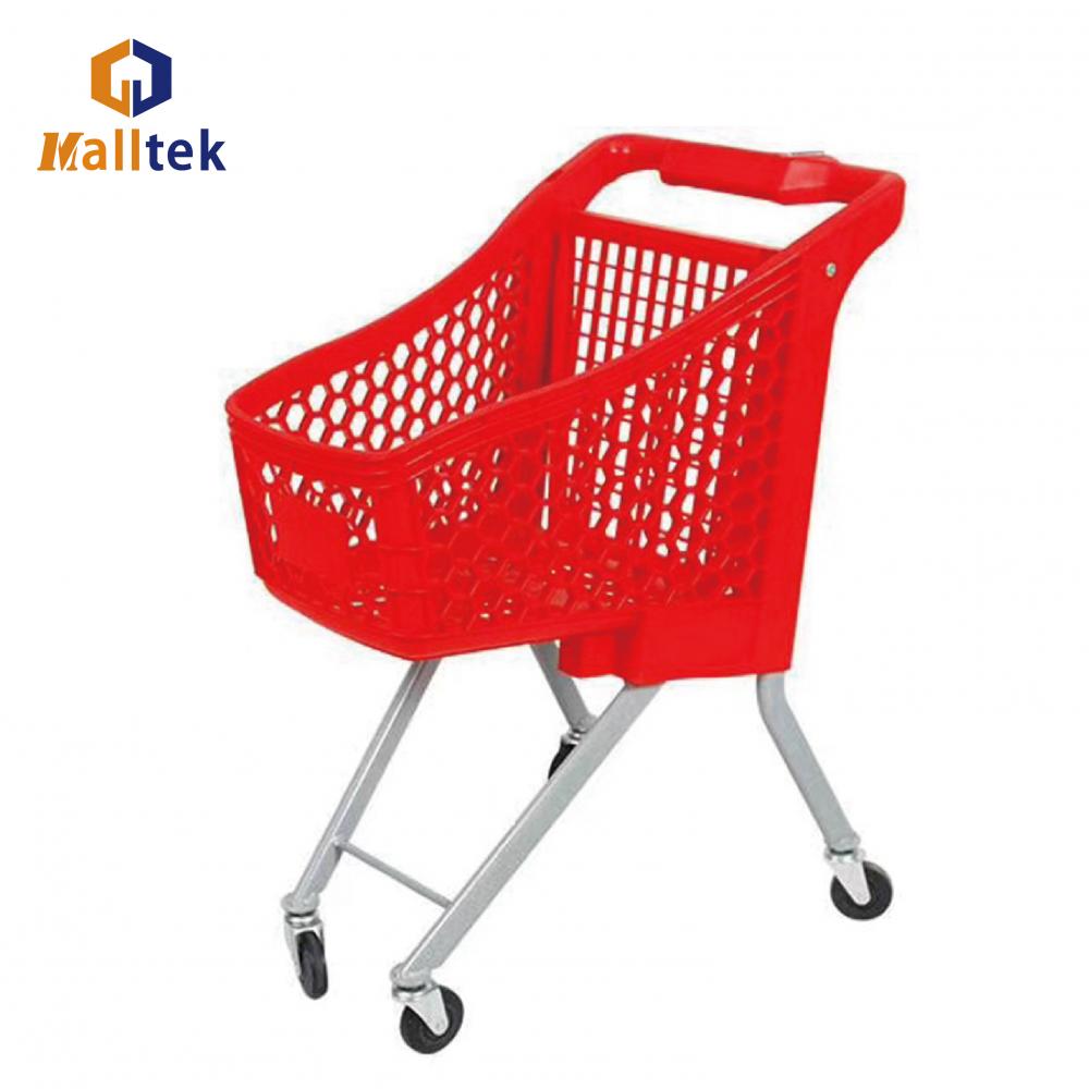 Children Plastic Red Supermarket Shopping Trolley