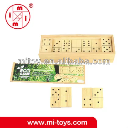 wooden double 6 domino games