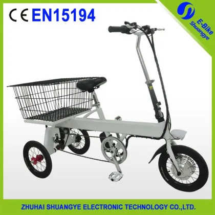 Brushless motor folding electric adult tricycles