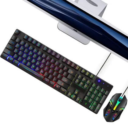 In Stock RGB Gaming Keyboard and Mouse Combo for Office