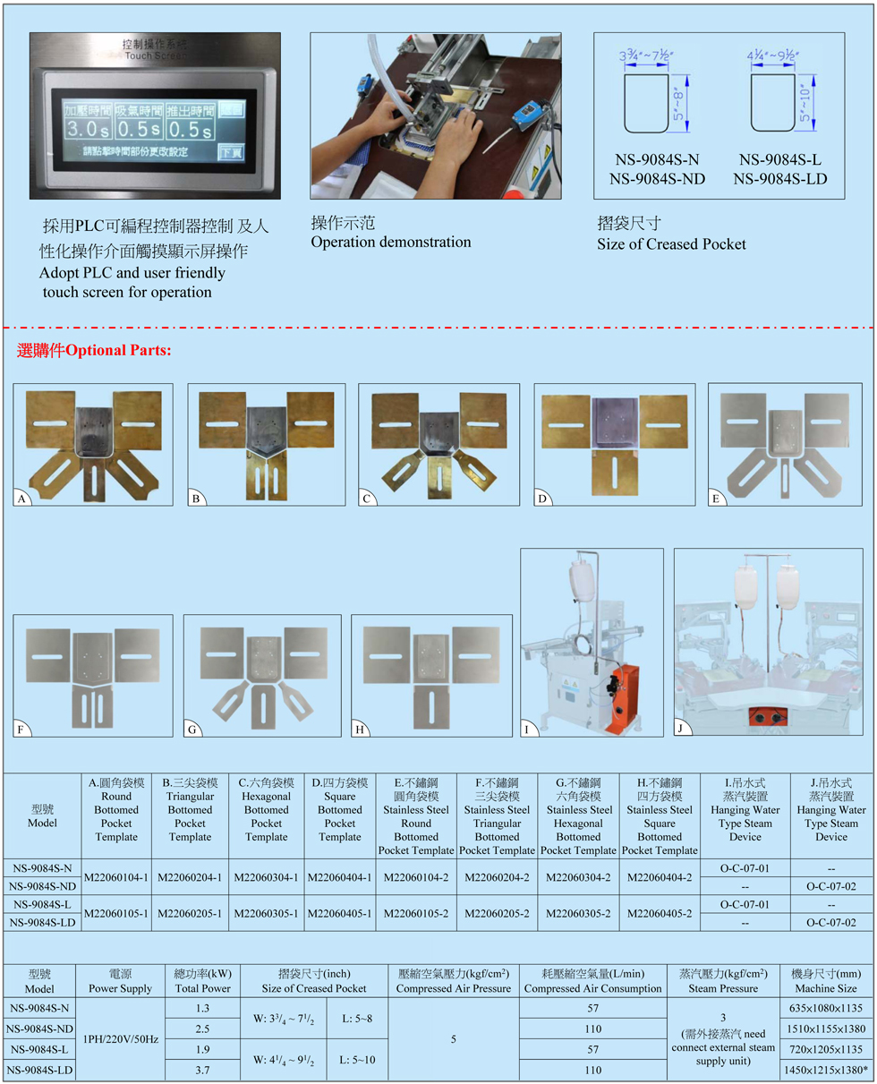 Pneumatic Steam Pocket Folding and Creasing Machine China Manufacturers ...