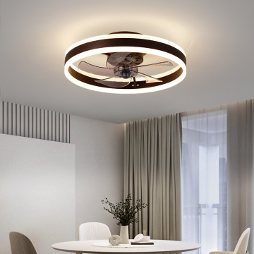 스마트 어두운 LED 천장 선풍기가있는 Light -Multi -Speed ​​&amp; Color Change 리모컨