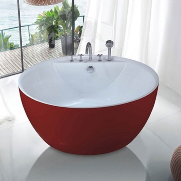 popular fiberglass love shaped bathtub for 2 person hot tub