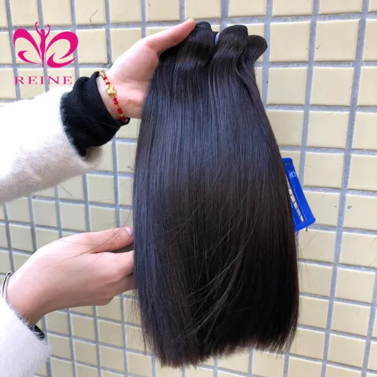 REINE wholesale 12a grade super double drawn raw virgin hair cuticle aligned 100% Brazilian bone straight Vietnamese human hair
