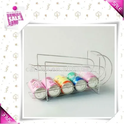 Metal beverage can rack