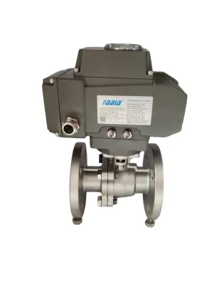 Electric flanged ball valve