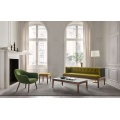Schlafzimmer Haus 1 Sitz grün moderner Stoffsofa Stuhl Sessel