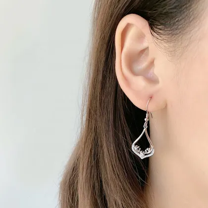 925 Silver Earrings Women Jewelry Drop Fancy Earrings