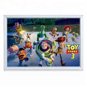 changeable aluminum snap photo frame for movie poster