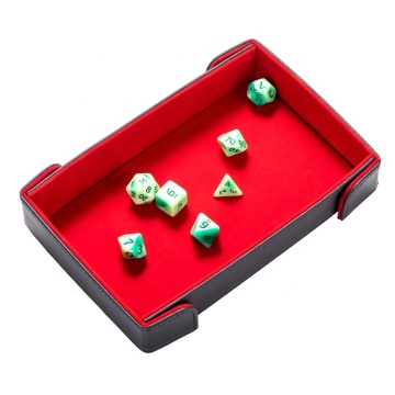Factory Direct Foldable Leather Magnetic Dice Tray for RPGs