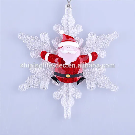 Santa and Snowflake ornament new style indoor decoration
