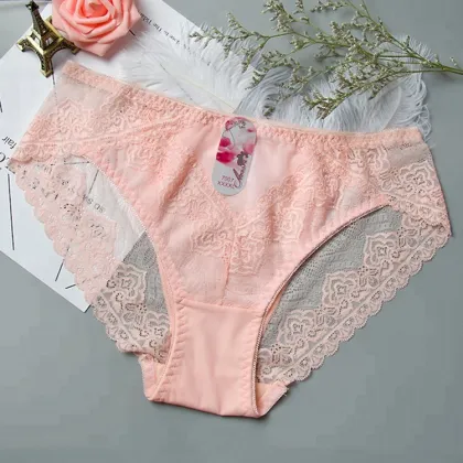 Pink Color sexy panties cotton ladies underwear