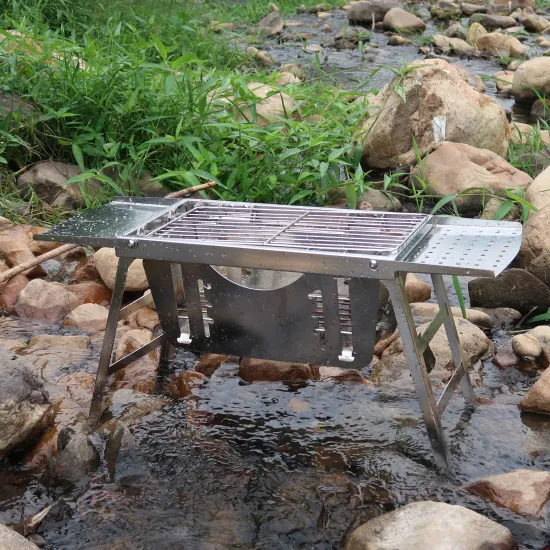 Stainless Steel Portable Barbecue Grill: Foldable and Outdoor BBQ Charcoal Grill - OEM/ODM Options