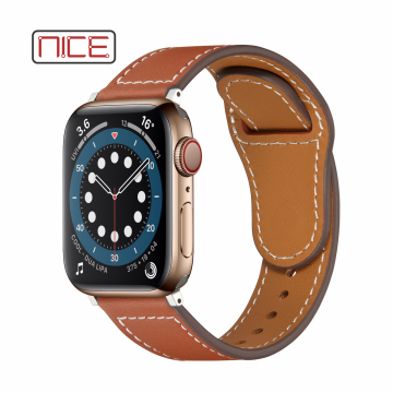 Top Leather Straps Compatible with Apple Watch 38mm-45mm for Men and Women