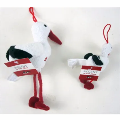 Custom Promotional Toy Plush Stork with Rope Hanger