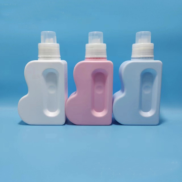 Manufacturer Cheap 600ml Blue White Pink Shampoo Laundry Detergent PE Plastic Bottles