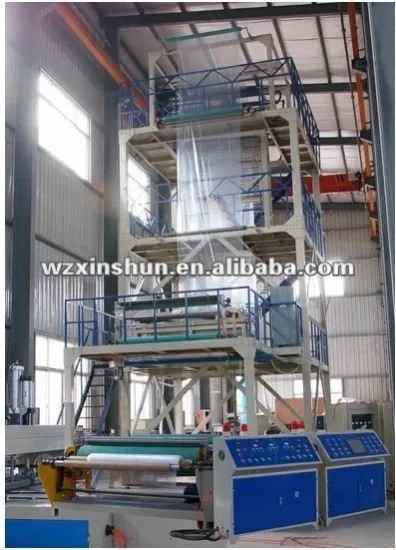 3SJ Series Three-layer Common-extrusion Internal Bubble Cooling(IBC) PLC Control Film Blowing Machine
