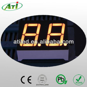 0.56" 7 segment led display 2 digit yellow color