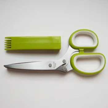 Premium Herb Scissors with 5 Stainless Steel Blades