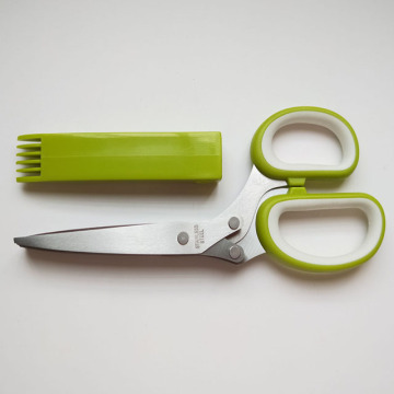 Premium Herb Scissors with 5 Stainless Steel Blades