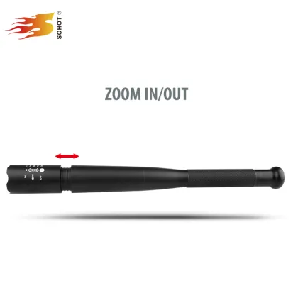 OEM Logo Aluminum 3*AA Dry Battery Operated Yukon Outfitters Defender 500 Self Defense Flashlight