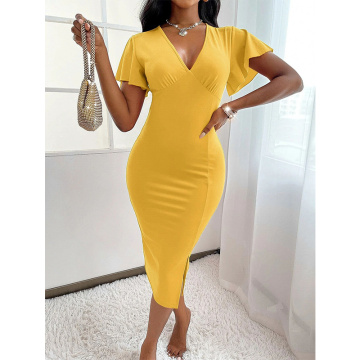 Women's Fashion Bodycon V Neck Dresses