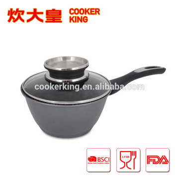 Carbon steel ceramic marble pot/saucepan