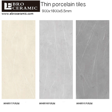 2017 Ebro Made in China Lamina in porcellana Le lastre ultra sottili per materiali da costruzione 600x1200mm 900x1800mm