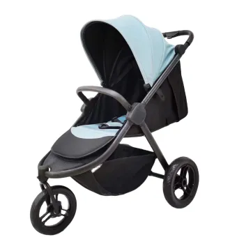YH-N009 Factory Direct Sale: Stable Three-Wheel Sit and Lie Baby Stroller with Steel Frame