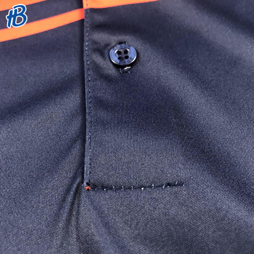 white orange stripes black golf polo shirts