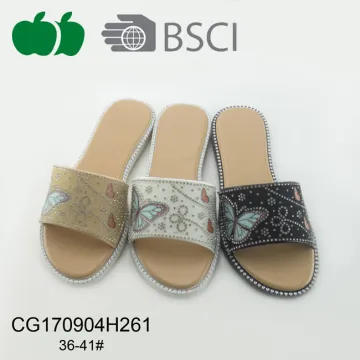 New Design Beautiful Summer Soft Plastic Slipper
